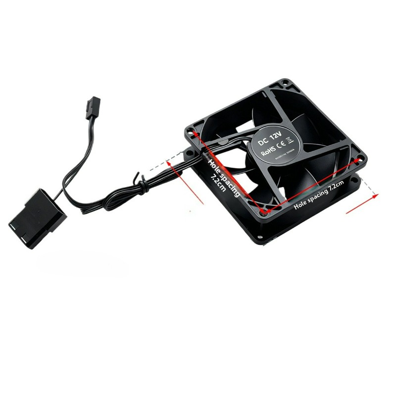 Arcade X - Ventilateur silencieux 12V 8cm x 2.5cm