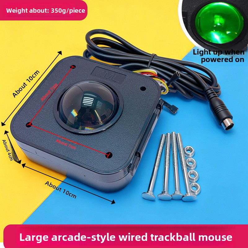 Trackball Controller Arcade - Accessoires de jeu d'arcade, souris à