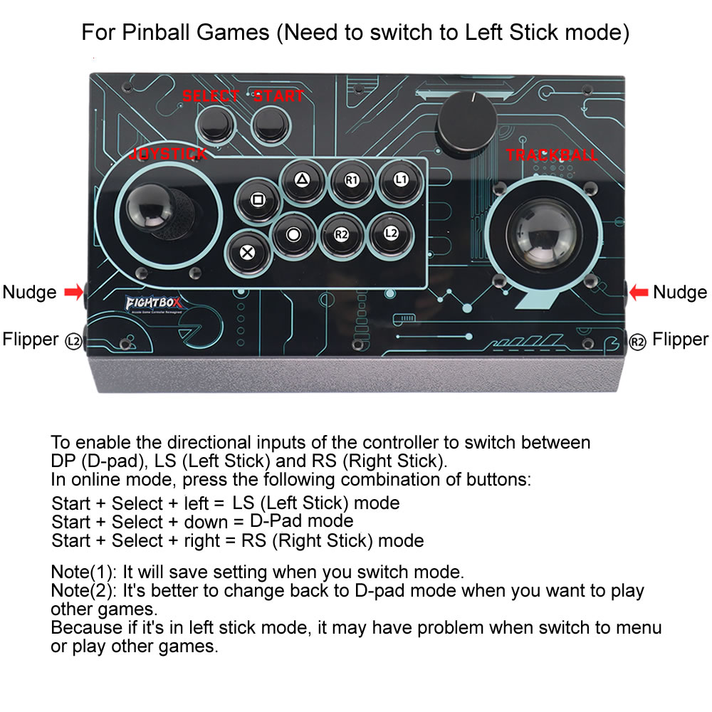 Manette de jeu d'arcade FightB - Trackball Controller Arcade avis et prix